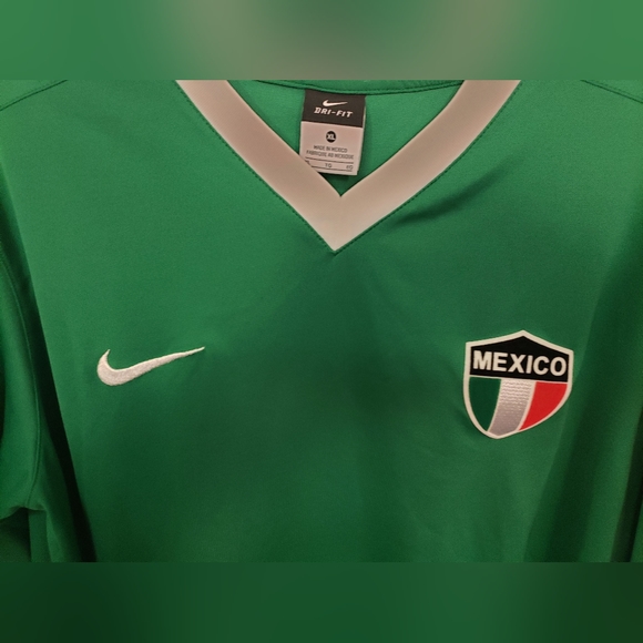 Nike Mexico National Team Jersey Extra Large XL True to Size GREEN 10 - Picture 3 of 6